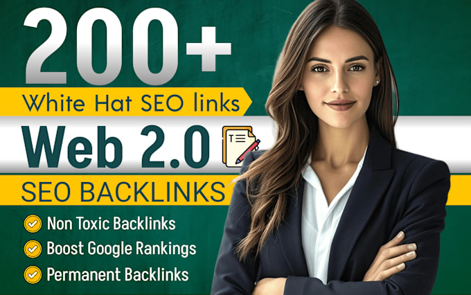 Gig Preview - Build manual dofollow web 2 0 backlinks with white hat seo and contextual