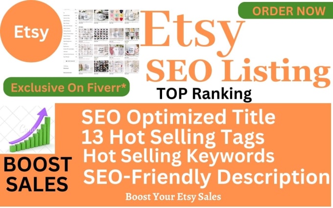 Gig Preview - Do etsy SEO listings, etsy product descriptions, etsy product listings