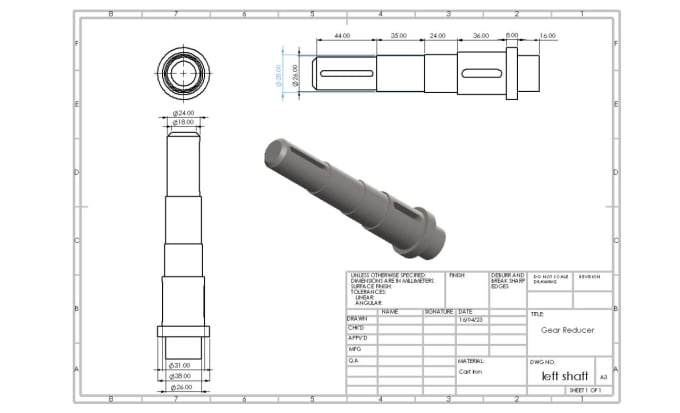 Gig Preview - Create 2d technical drawings for your product