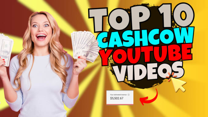 Gig Preview - Create youtube top 10 , faceless ,cash cow videos using invideo