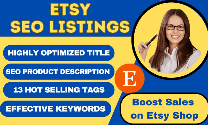 Gig Preview - Do SEO etsy listing tags, titles to rank your etsy shop and boost sales