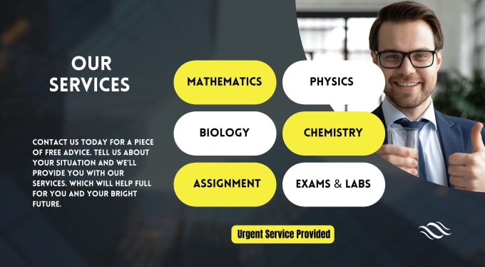 Gig Preview - Help you math physics statistics calculus assignments biology and chemistry