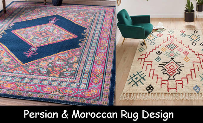 Gig Preview - Design moroccan and persian style rugs and carpet design