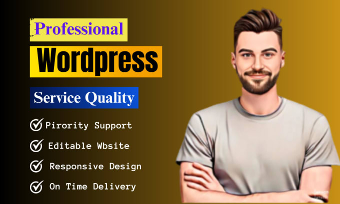 Gig Preview - Build a responsive wordpress website design