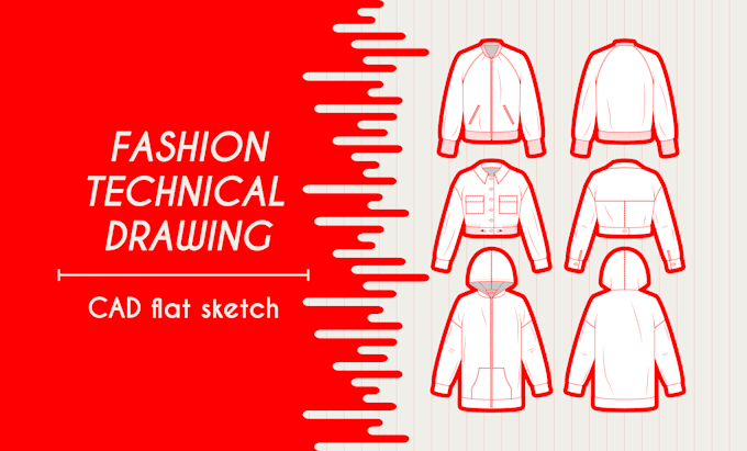 Gig Preview - Design a fashion technical drawing with special discount package