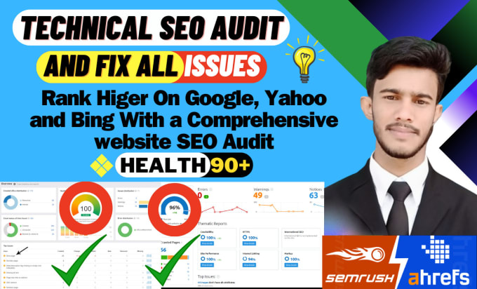 Gig Preview - Do technical SEO audit and fix all errors or issues