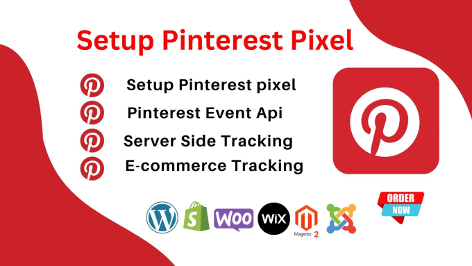 Gig Preview - Setup pinterest pixel and conversion api ecommerce tracking vai GTM