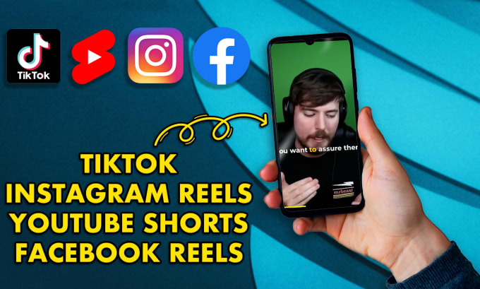 Gig Preview - Edit facebook reels, yt shorts and instagram reels with captions