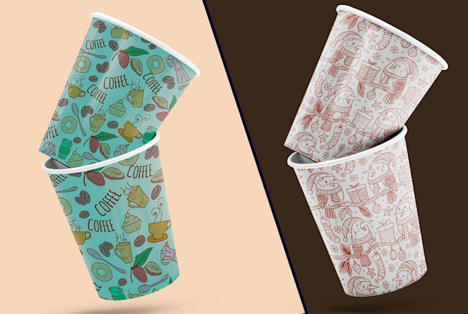 Gig Preview - Do tumbler design, coffee mug design, paper cup, drink ware