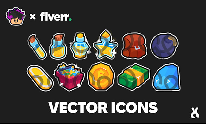 Gig Preview - Making vector icons for your roblox game or whatever