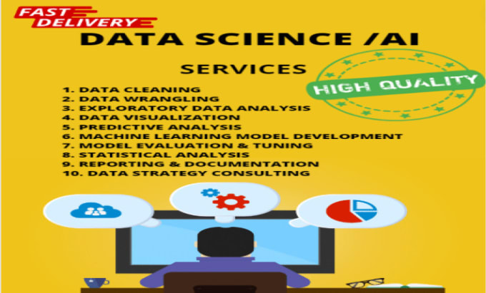 Gig Preview - Cheap data analysis, data science project using python , r and sql