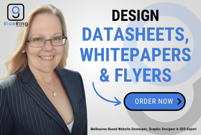 Gig Preview - Design your datasheets, whitepapers, or business flyers