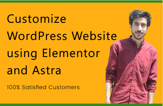 Gig Preview - Customize your wordpress website using elementor and astra