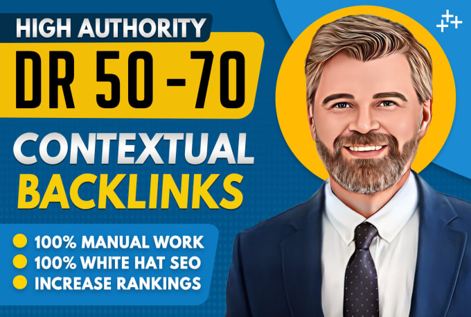 Gig Preview - Create high dr dofollow contextual backlinks white hat SEO link building