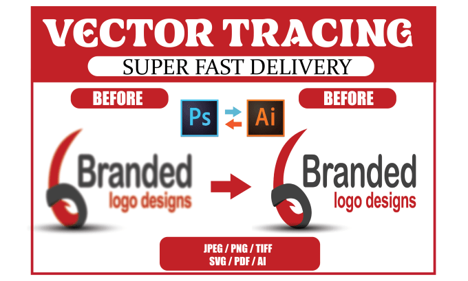 Gig Preview - Convert logo,image in vector and redraw