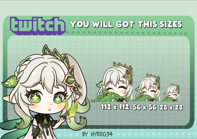 Gig Preview - Do cute animated custom emotes with my chibi style