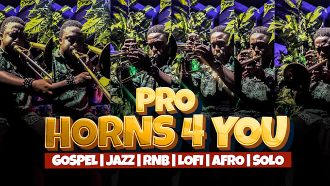 Gig Preview - Record live horns, trumpet, trombone, saxophone for your project