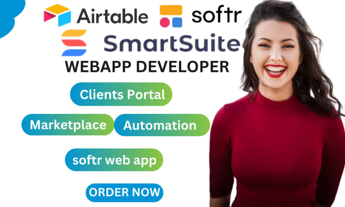 Gig Preview - Do airtable softr webapp design softr clientportal database smartsuite stacker