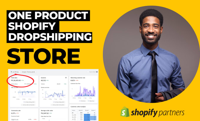 Gig Preview - Create a one product shopify dropshipping store