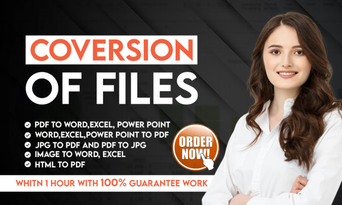 Gig Preview - Convert, rewrite your data from PDF to ms office or other format in 24hrs