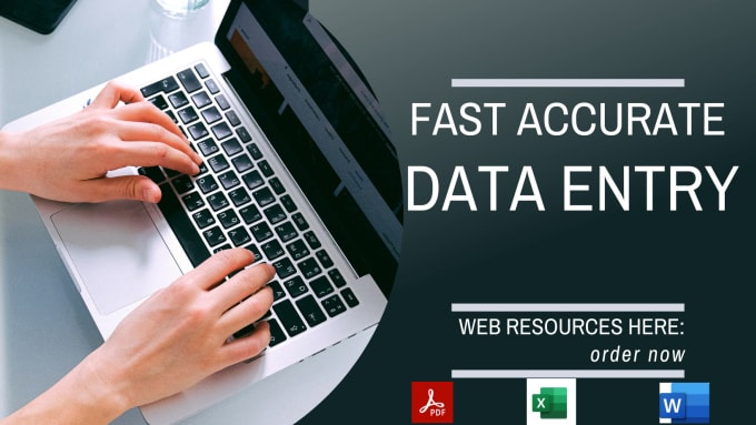 Gig Preview - Do fast accurate data entry, copy past, we  research job