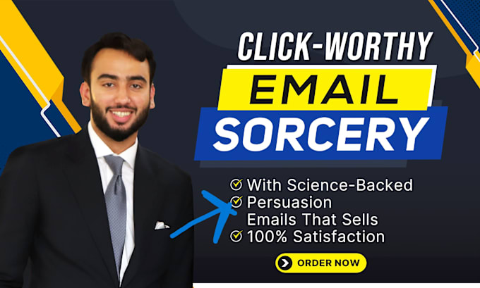 Gig Preview - Be your email copywriting wizard with sales emails that convert