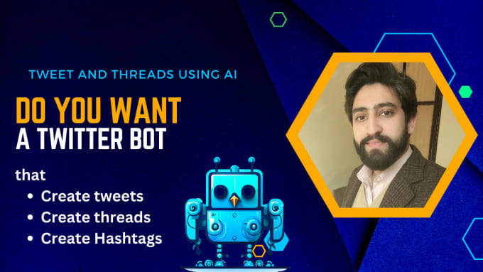 Gig Preview - Develop twitter bot to create automated tweets with hashtags