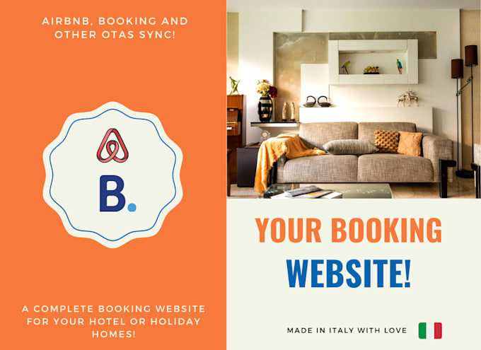 Gig Preview - Design a booking  website for your airbnb rental business