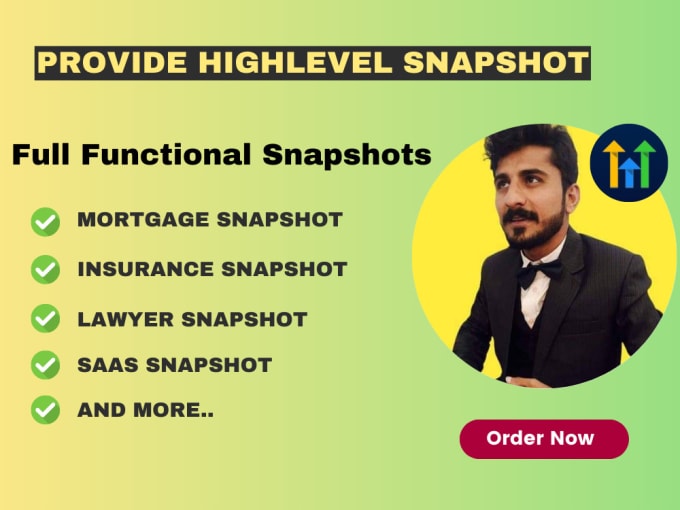 Bestseller - ghl snapshots for mortgage, insurance and law in highlevel