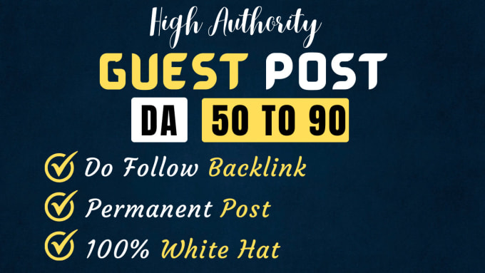 Gig Preview - Provide high authority SEO backlinks guest post