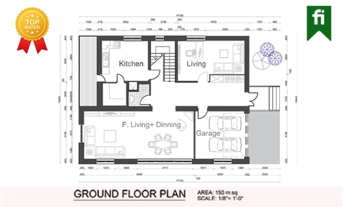 Gig Preview - Design one story house and two story house modern architectural 2d plans