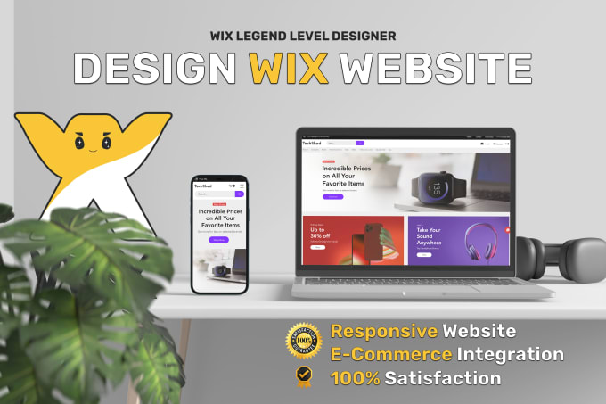 Gig Preview - Do custom wix website design, redesign