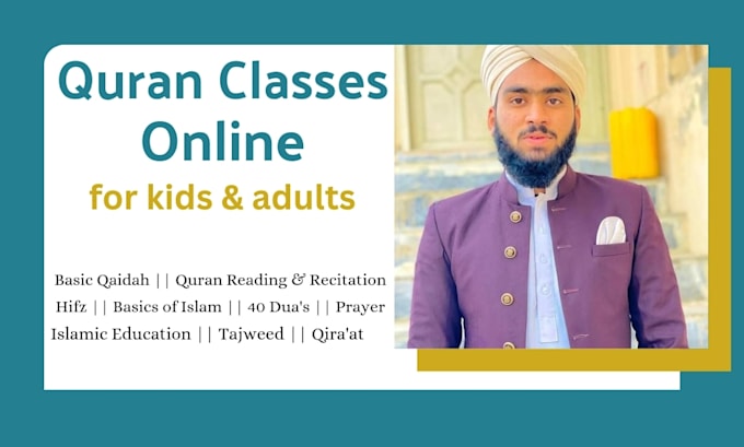 Gig Preview - Be your online quran teacher, quran tutor