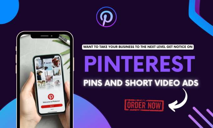 Gig Preview - Design pinterest pins and short video ads for your business