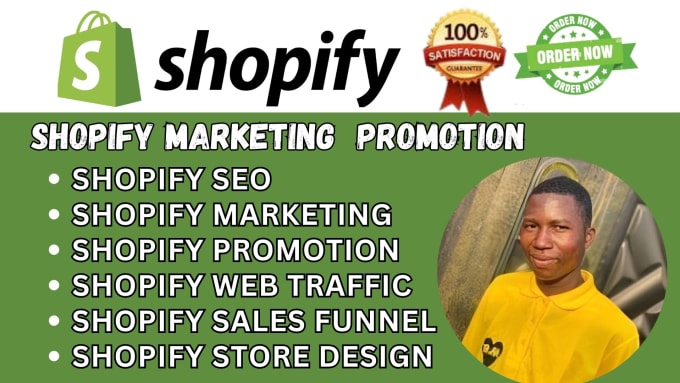 Gig Preview - Do shopify marketiing klaviyo sales funnel facebook ads ecommerce promotion