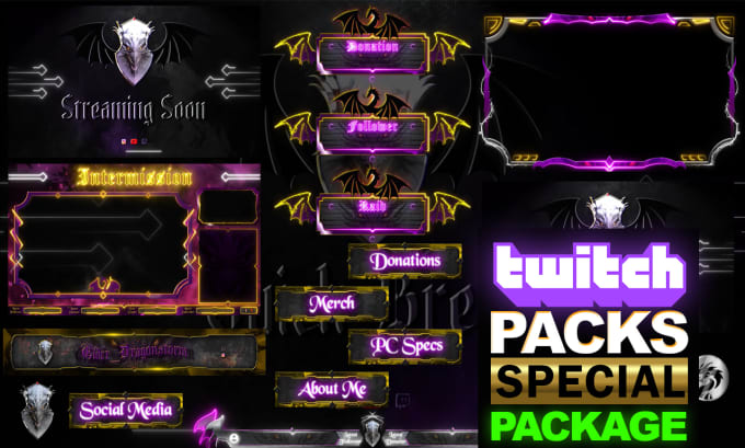 Gig Preview - Design professional overlay stream packages