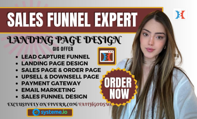 Bestseller - be your clickfunnels sales funnel, systeme io sales funnel landing page expert