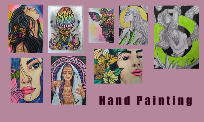 Bestseller - create colorful custom hand painting on paper