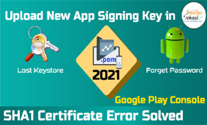 Gig Preview - Create lost key store or jks file to upload updates on google play