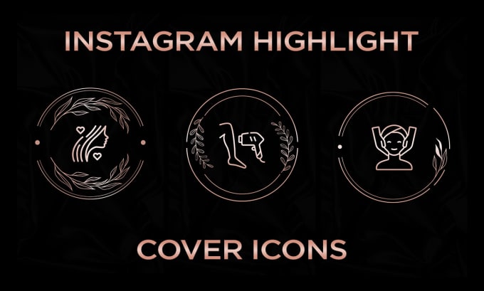 Gig Preview - Create instgram story highlights cover icons aesthetically