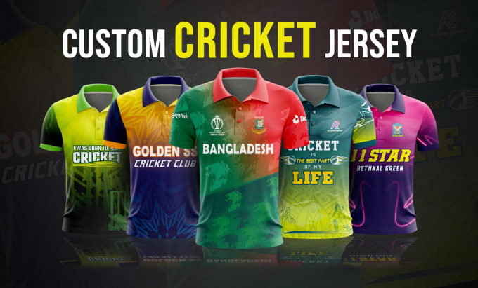 Gig Preview - Design custom cricket jersey design sublimation print