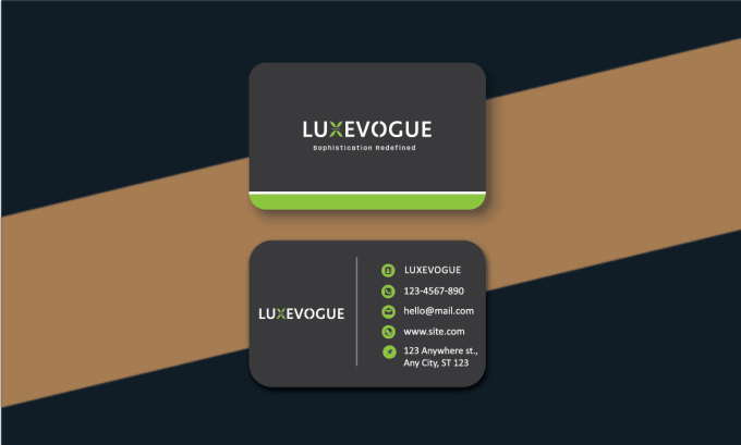 Gig Preview - Design a minimalistic business card for your business