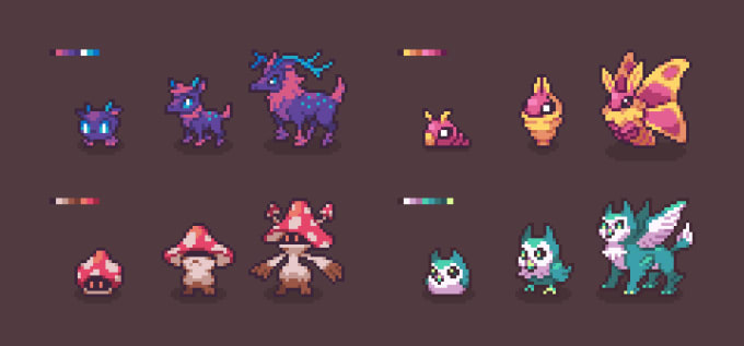 Gig Preview - Create pixel art characters and monsters