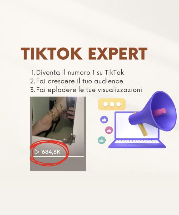 Gig Preview - Be you tiktok expert