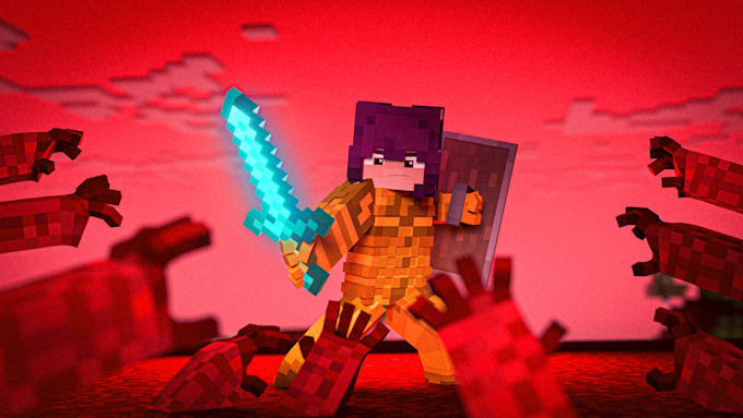 Gig Preview - Create a 3d render of your minecraft skin