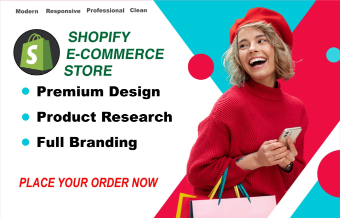 Gig Preview - Professional shopify website creation and optimization services