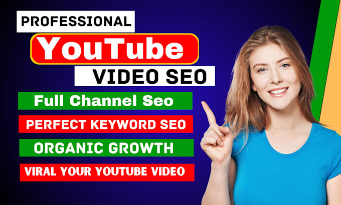 Gig Preview - Do youtube channel SEO and video optimization for top ranking on search result