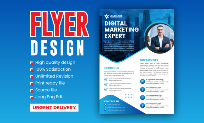 Bestseller - do professional business flyer leaflet or poster design