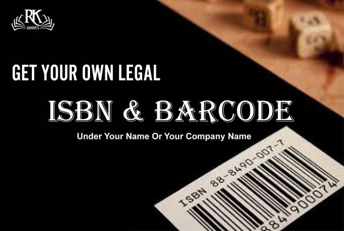 Gig Preview - Get a legal isbn with barcode for your book