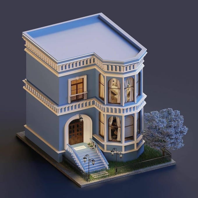 Gig Preview - Do your 2d art into 3d map, 3d modeling, texturing